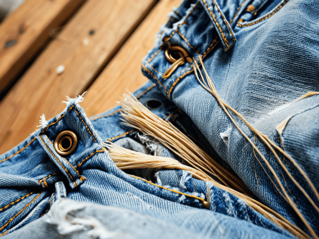 Distress Your Jeans with sandpaper tools