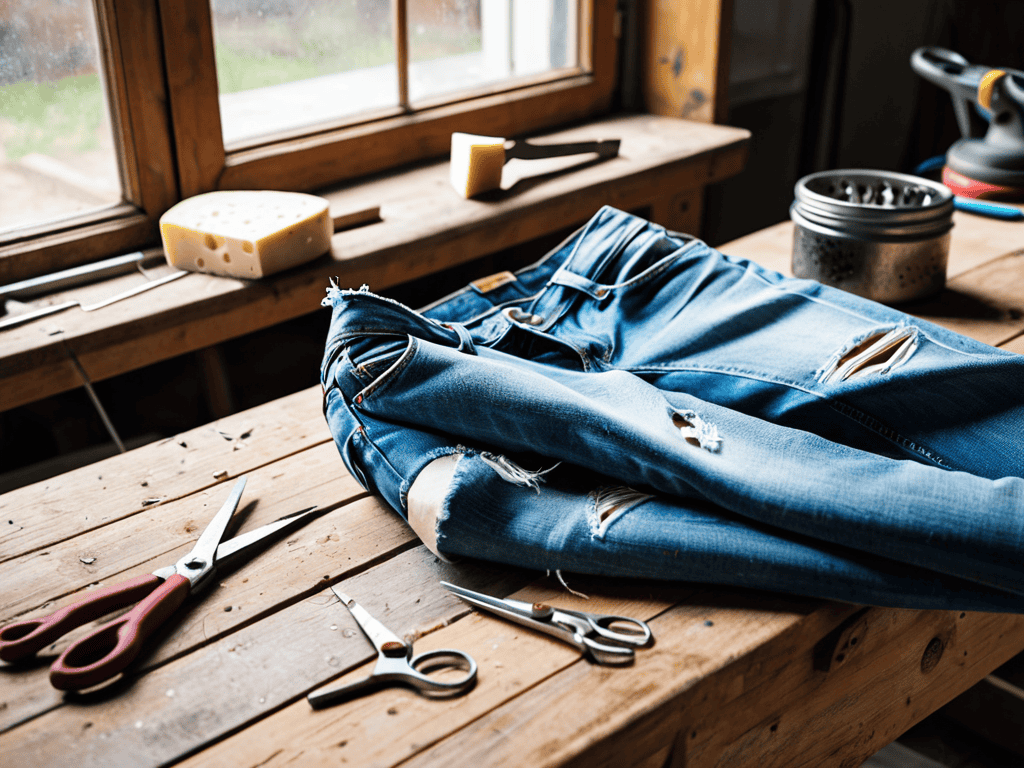 a guide to distressing your own jeans