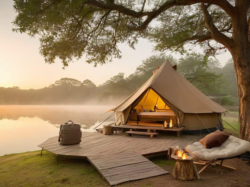 Glamping vs traditional camping outdoors
